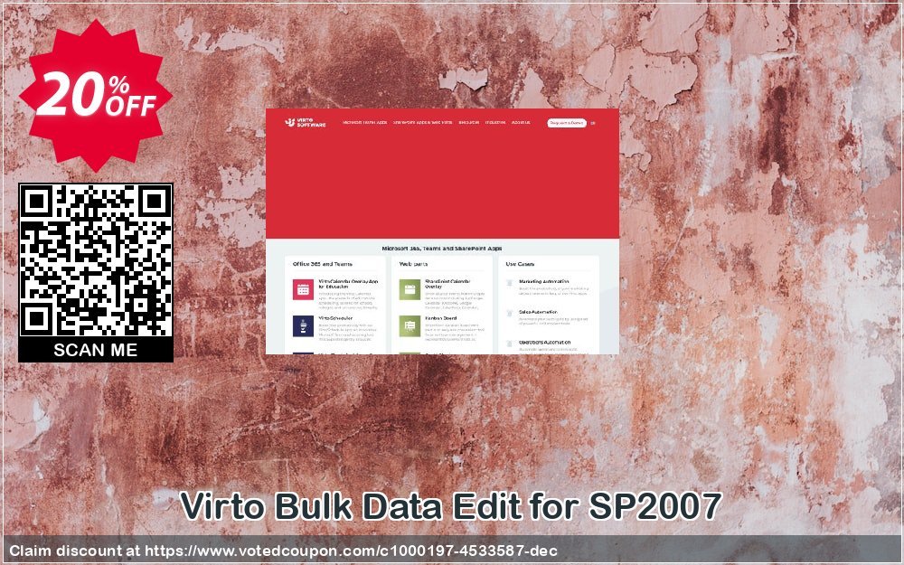 Virto Bulk Data Edit for SP2007 Coupon Code Apr 2024, 20% OFF - VotedCoupon