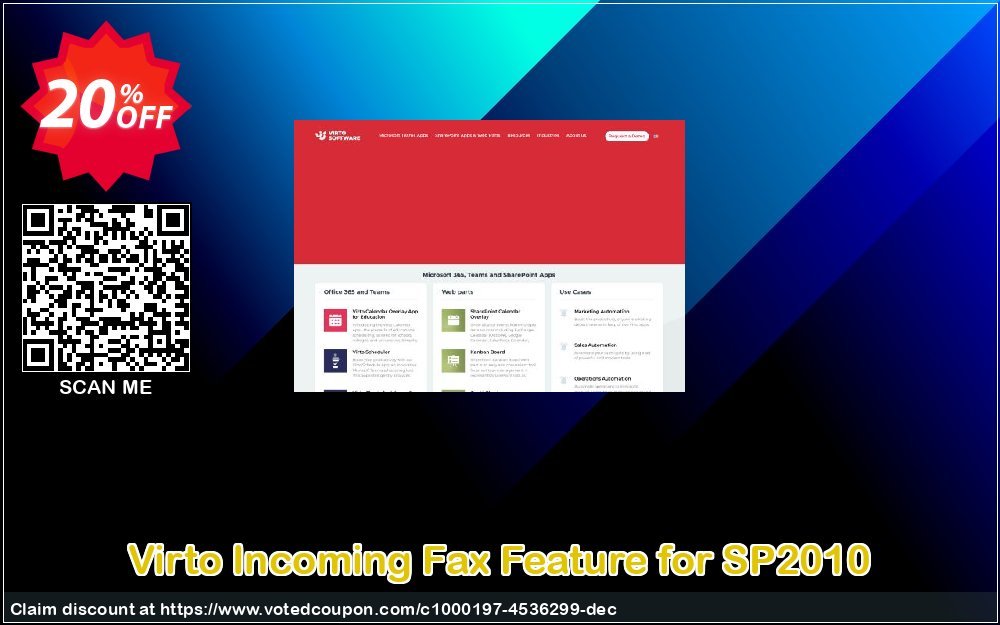 Virto Incoming Fax Feature for SP2010 Coupon Code Apr 2024, 20% OFF - VotedCoupon