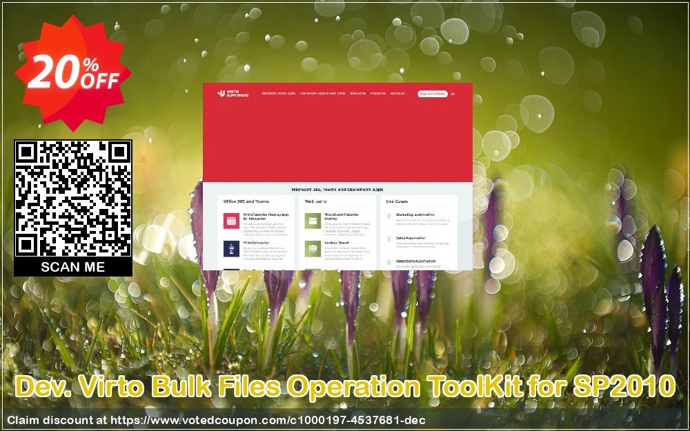 Dev. Virto Bulk Files Operation ToolKit for SP2010 Coupon Code May 2024, 20% OFF - VotedCoupon