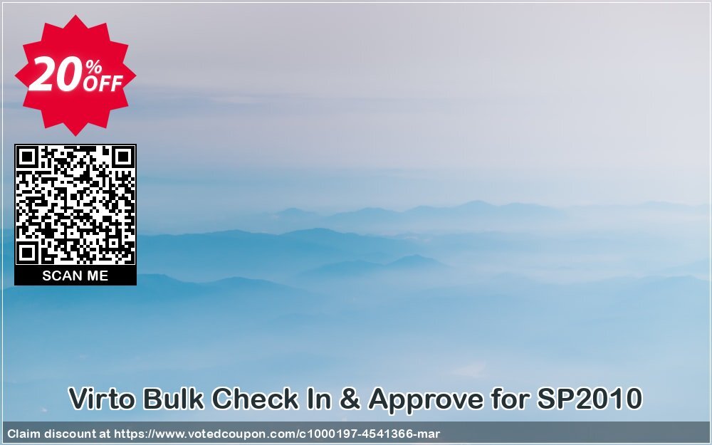 Virto Bulk Check In & Approve for SP2010 Coupon, discount Virto Bulk Check In & Approve for SP2010 special sales code 2024. Promotion: special sales code of Virto Bulk Check In & Approve for SP2010 2024