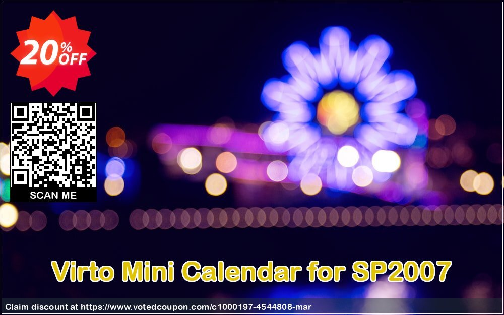 Virto Mini Calendar for SP2007 Coupon Code May 2024, 20% OFF - VotedCoupon