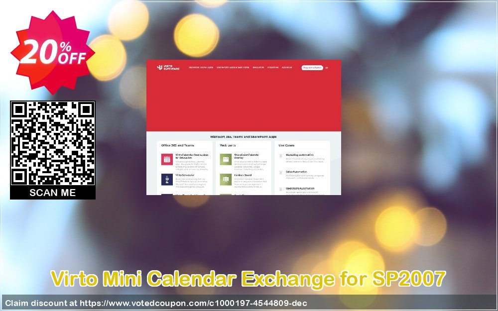 Virto Mini Calendar Exchange for SP2007 Coupon Code Apr 2024, 20% OFF - VotedCoupon