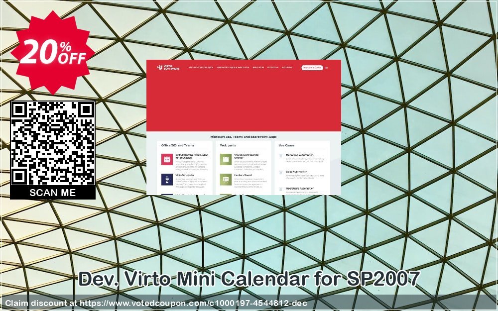 Dev. Virto Mini Calendar for SP2007 Coupon Code Apr 2024, 20% OFF - VotedCoupon