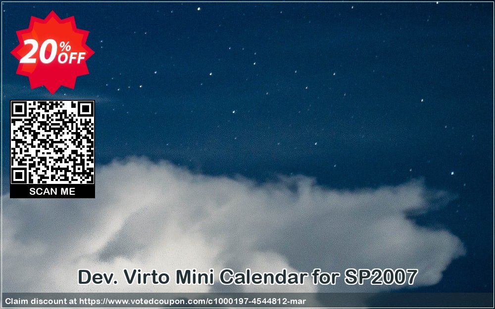 Dev. Virto Mini Calendar for SP2007 Coupon, discount Dev. Virto Mini Calendar for SP2007 super offer code 2024. Promotion: super offer code of Dev. Virto Mini Calendar for SP2007 2024