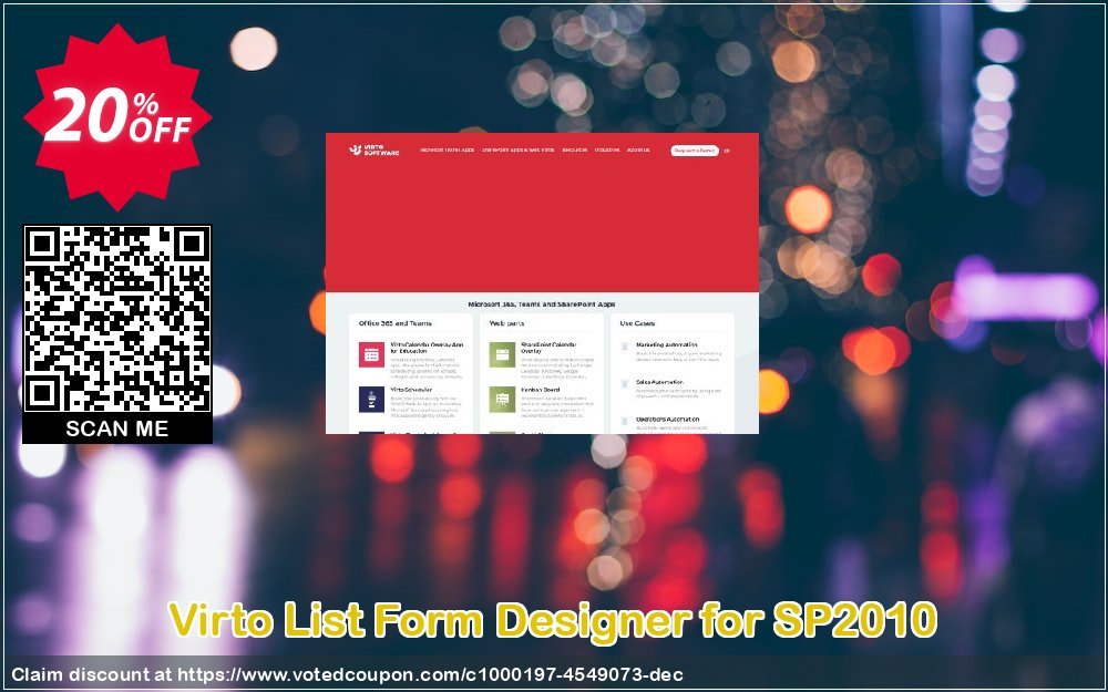 Virto List Form Designer for SP2010 Coupon Code Apr 2024, 20% OFF - VotedCoupon