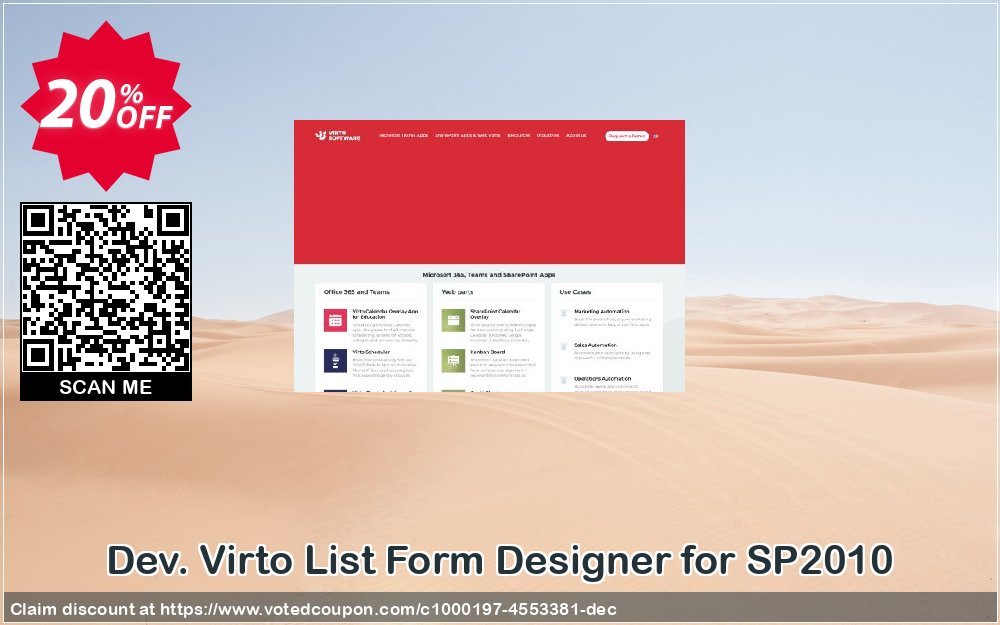 Dev. Virto List Form Designer for SP2010 Coupon, discount Dev. Virto List Form Designer for SP2010 impressive discount code 2024. Promotion: impressive discount code of Dev. Virto List Form Designer for SP2010 2024