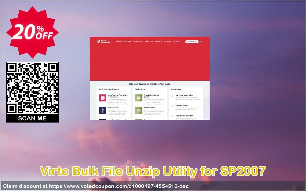 Virto Bulk File Unzip Utility for SP2007 Coupon, discount Virto Bulk File Unzip Utility for SP2007 excellent sales code 2024. Promotion: excellent sales code of Virto Bulk File Unzip Utility for SP2007 2024