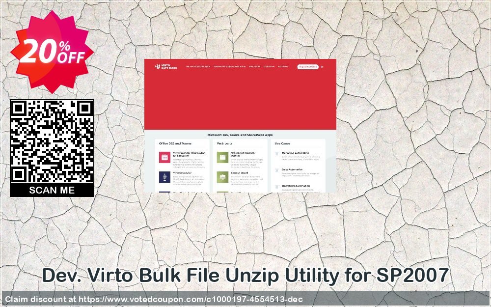 Dev. Virto Bulk File Unzip Utility for SP2007 Coupon, discount Dev. Virto Bulk File Unzip Utility for SP2007 marvelous deals code 2024. Promotion: marvelous deals code of Dev. Virto Bulk File Unzip Utility for SP2007 2024