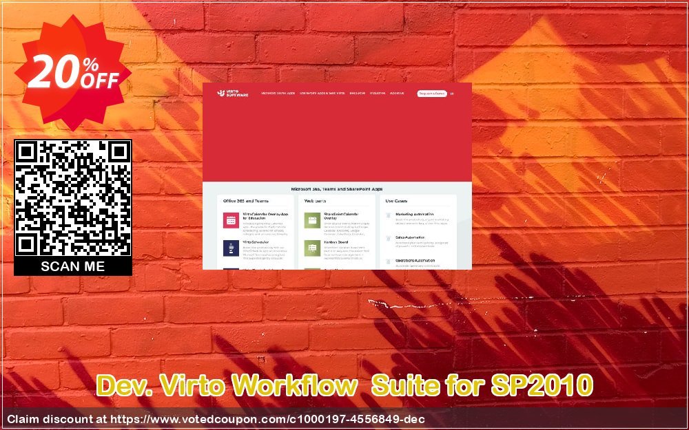 Dev. Virto Workflow  Suite for SP2010 Coupon, discount Dev. Virto Workflow  Suite for SP2010 amazing promotions code 2024. Promotion: amazing promotions code of Dev. Virto Workflow  Suite for SP2010 2024