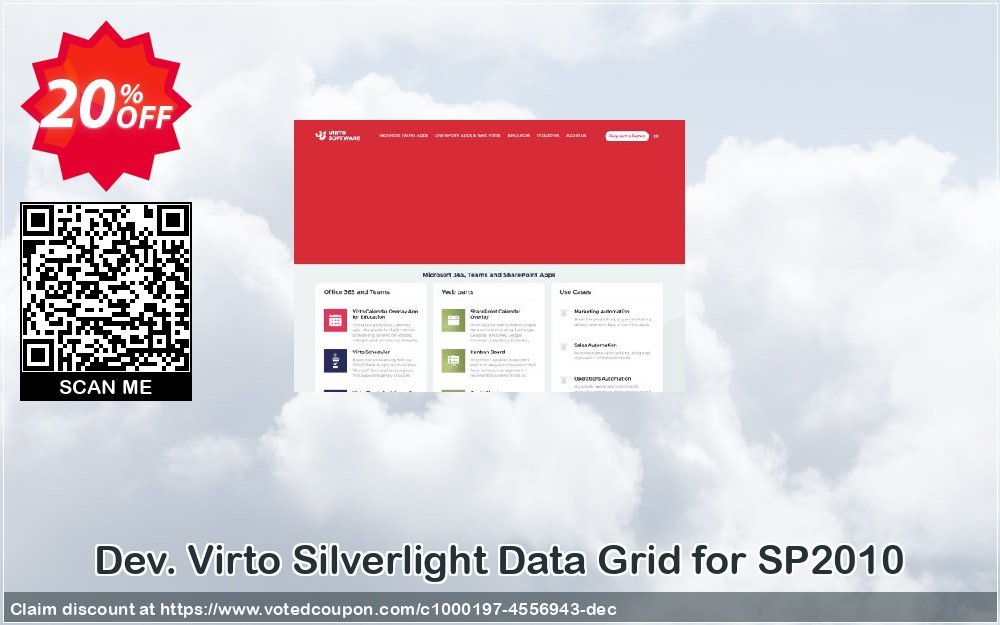 Dev. Virto Silverlight Data Grid for SP2010 Coupon, discount Dev. Virto Silverlight Data Grid for SP2010 staggering offer code 2024. Promotion: staggering offer code of Dev. Virto Silverlight Data Grid for SP2010 2024