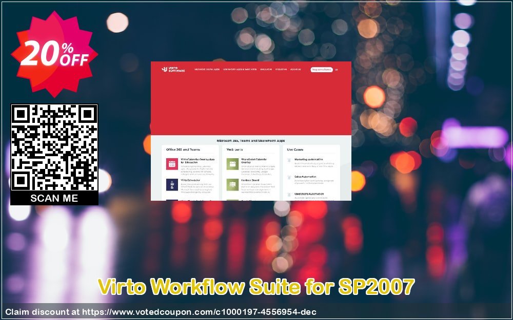 Virto Workflow Suite for SP2007 Coupon, discount Virto Workflow Suite for SP2007 awful promotions code 2024. Promotion: awful promotions code of Virto Workflow Suite for SP2007 2024