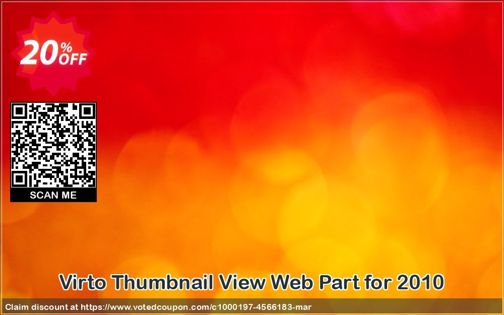 Virto Thumbnail View Web Part for 2010 Coupon, discount Virto Thumbnail View Web Part for 2010 special offer code 2024. Promotion: special offer code of Virto Thumbnail View Web Part for 2010 2024