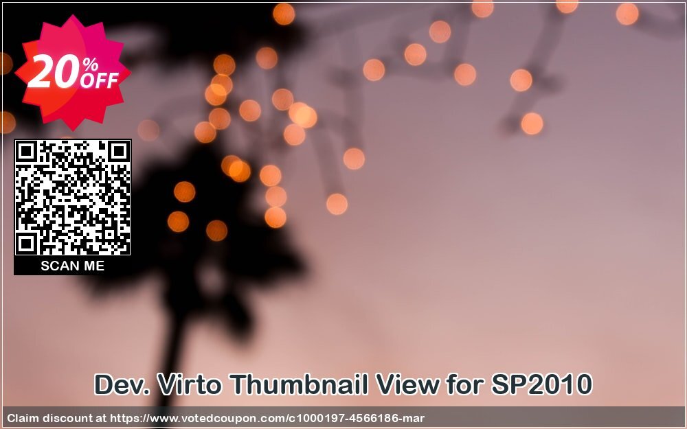 Dev. Virto Thumbnail View for SP2010 Coupon Code Apr 2024, 20% OFF - VotedCoupon