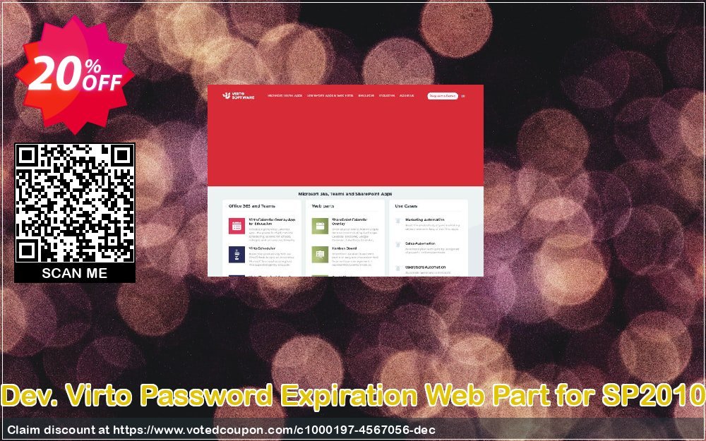 Dev. Virto Password Expiration Web Part for SP2010 Coupon Code Apr 2024, 20% OFF - VotedCoupon