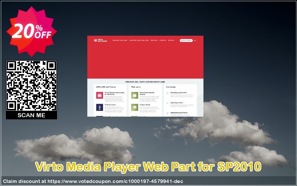 Virto Media Player Web Part for SP2010 Coupon Code Apr 2024, 20% OFF - VotedCoupon