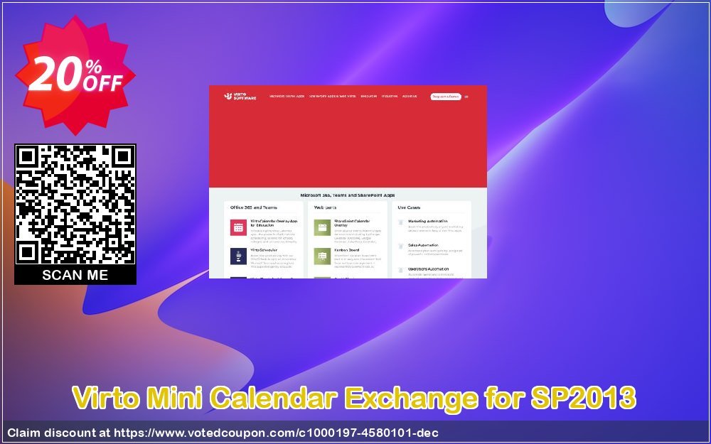 Virto Mini Calendar Exchange for SP2013 Coupon, discount Virto Mini Calendar Exchange for SP2013 wonderful promo code 2024. Promotion: wonderful promo code of Virto Mini Calendar Exchange for SP2013 2024
