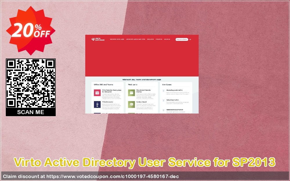 Virto Active Directory User Service for SP2013 Coupon Code Apr 2024, 20% OFF - VotedCoupon