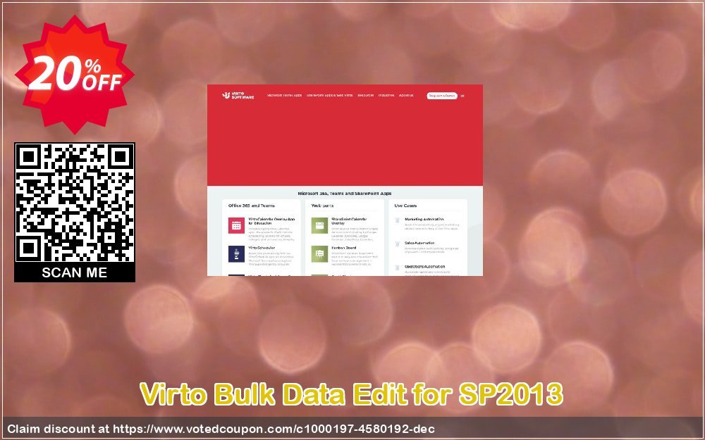 Virto Bulk Data Edit for SP2013 Coupon Code Apr 2024, 20% OFF - VotedCoupon