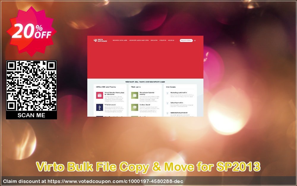 Virto Bulk File Copy & Move for SP2013 Coupon, discount Virto Bulk File Copy & Move for SP2013 staggering offer code 2024. Promotion: staggering offer code of Virto Bulk File Copy & Move for SP2013 2024