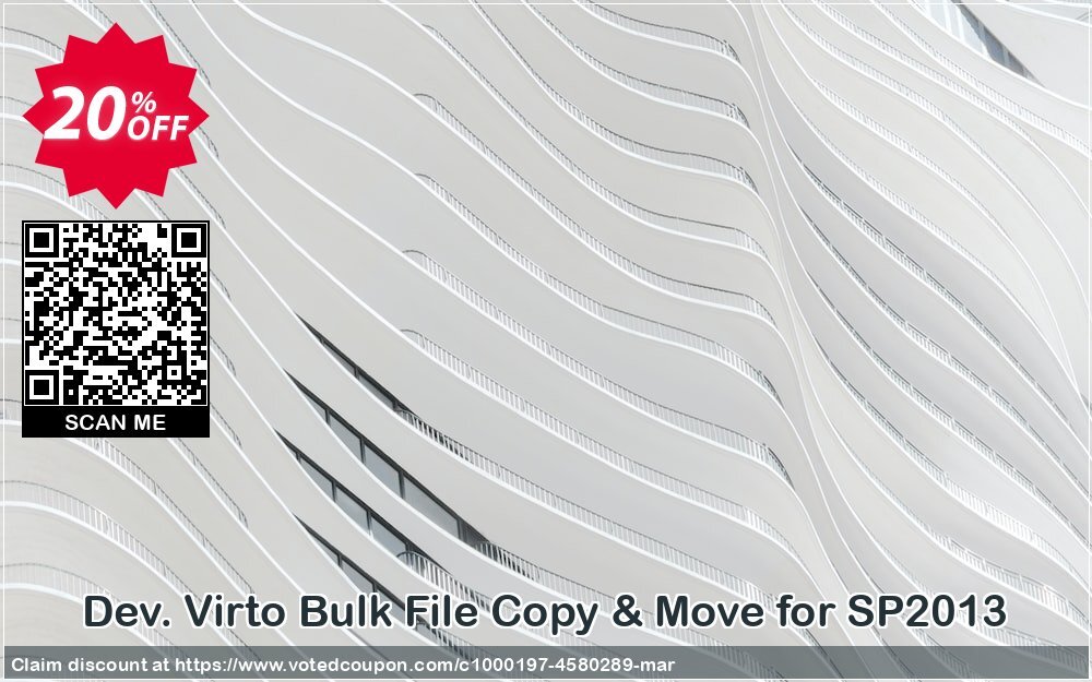 Dev. Virto Bulk File Copy & Move for SP2013 Coupon, discount Dev. Virto Bulk File Copy & Move for SP2013 imposing discount code 2024. Promotion: imposing discount code of Dev. Virto Bulk File Copy & Move for SP2013 2024