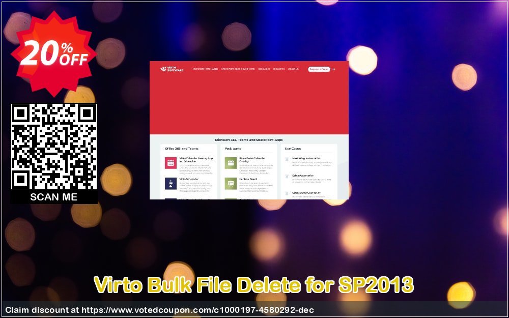 Virto Bulk File Delete for SP2013 Coupon, discount Virto Bulk File Delete for SP2013 formidable promotions code 2024. Promotion: formidable promotions code of Virto Bulk File Delete for SP2013 2024