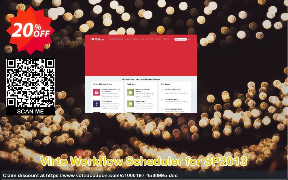 Virto Workflow Scheduler for SP2013 Coupon, discount Virto Workflow Scheduler for SP2013 special offer code 2024. Promotion: special offer code of Virto Workflow Scheduler for SP2013 2024