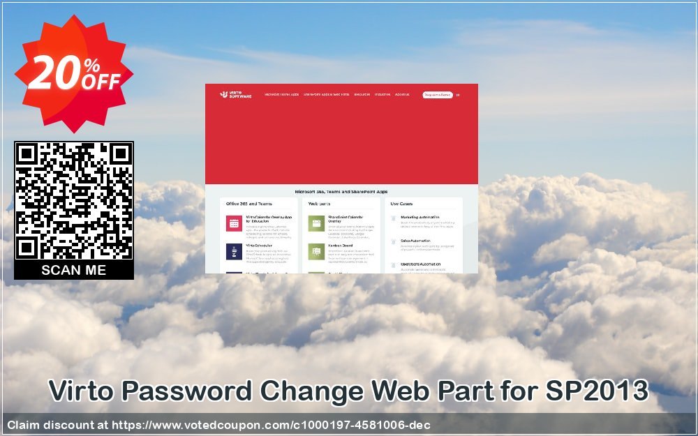 Virto Password Change Web Part for SP2013 Coupon Code Apr 2024, 20% OFF - VotedCoupon
