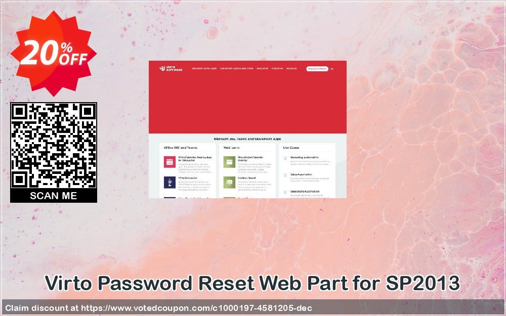 Virto Password Reset Web Part for SP2013 Coupon Code Apr 2024, 20% OFF - VotedCoupon