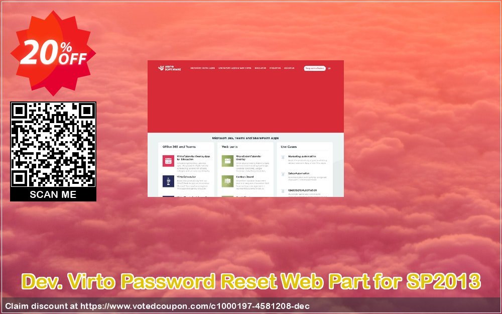 Dev. Virto Password Reset Web Part for SP2013 Coupon Code Apr 2024, 20% OFF - VotedCoupon