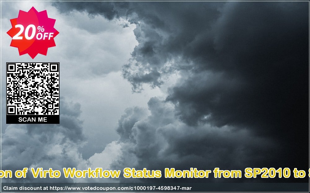 Migration of Virto Workflow Status Monitor from SP2010 to SP2013 Coupon, discount Migration of Virto Workflow Status Monitor from SP2010 to SP2013 formidable deals code 2024. Promotion: formidable deals code of Migration of Virto Workflow Status Monitor from SP2010 to SP2013 2024