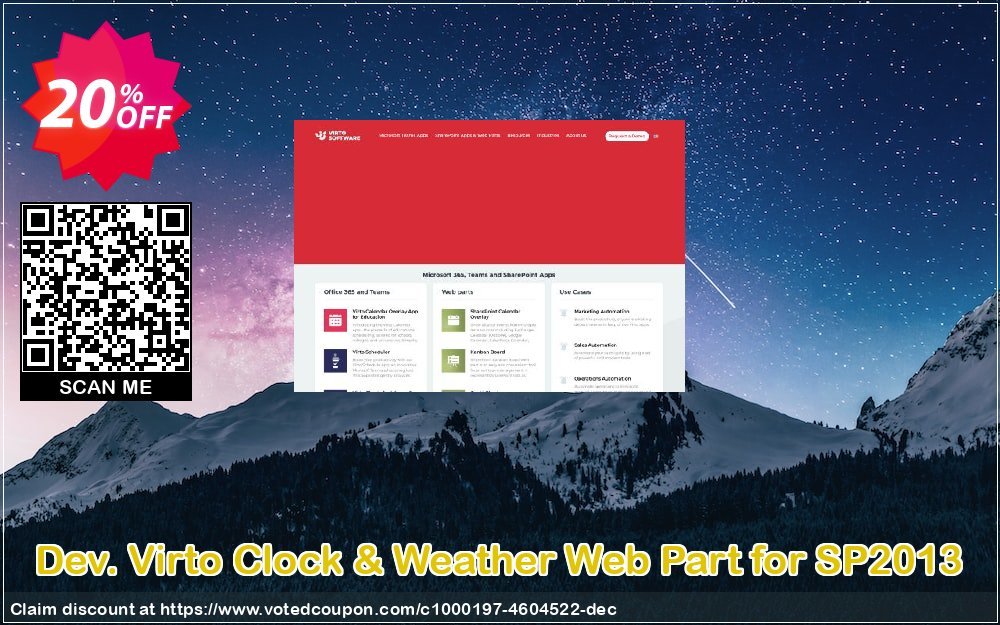 Dev. Virto Clock & Weather Web Part for SP2013 Coupon Code Apr 2024, 20% OFF - VotedCoupon
