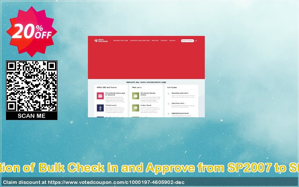 Migration of Bulk Check In and Approve from SP2007 to SP2010 Coupon Code May 2024, 20% OFF - VotedCoupon