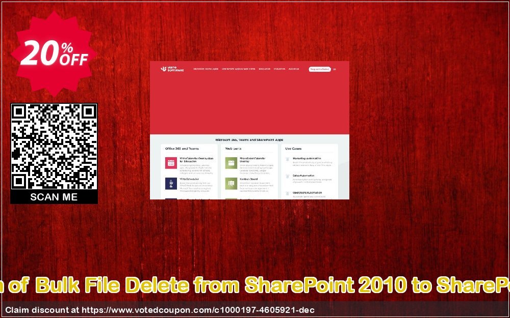 Migration of Bulk File Delete from SharePoint 2010 to SharePoint 2013 Coupon, discount Migration of Bulk File Delete from SharePoint 2010 to SharePoint 2013 awful deals code 2024. Promotion: awful deals code of Migration of Bulk File Delete from SharePoint 2010 to SharePoint 2013 2024