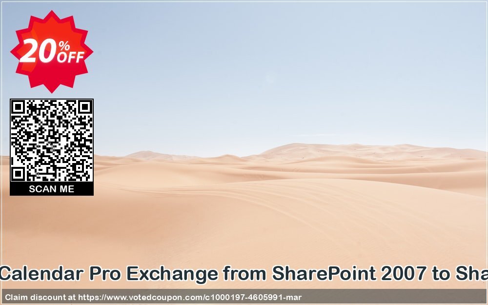 Migration of Calendar Pro Exchange from SharePoint 2007 to SharePoint 2010 Coupon, discount Migration of Calendar Pro Exchange from SharePoint 2007 to SharePoint 2010 amazing deals code 2024. Promotion: amazing deals code of Migration of Calendar Pro Exchange from SharePoint 2007 to SharePoint 2010 2024