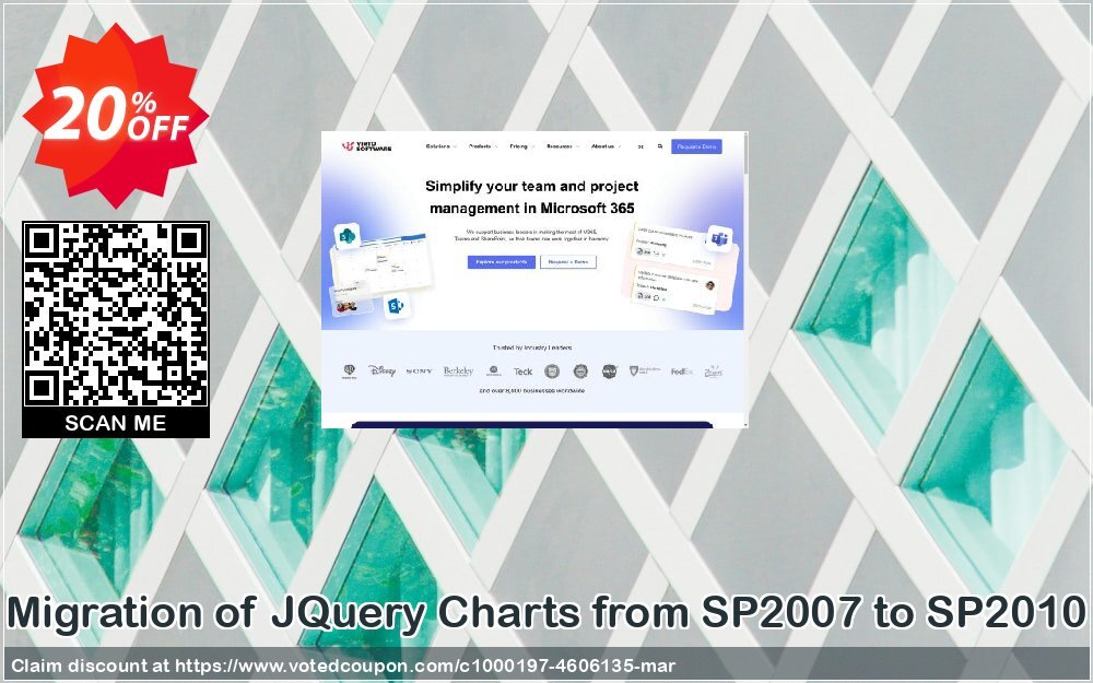 Migration of JQuery Charts from SP2007 to SP2010 Coupon, discount Migration of JQuery Charts from SP2007 to SP2010 exclusive discounts code 2024. Promotion: exclusive discounts code of Migration of JQuery Charts from SP2007 to SP2010 2024