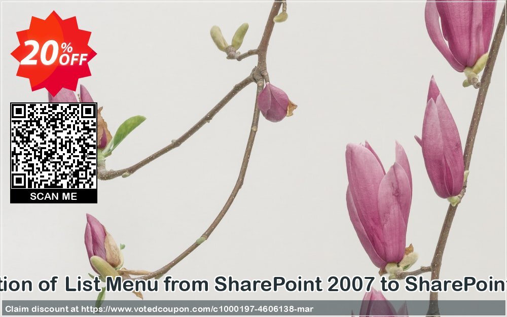 Migration of List Menu from SharePoint 2007 to SharePoint 2010 Coupon, discount Migration of List Menu from SharePoint 2007 to SharePoint 2010 amazing deals code 2024. Promotion: amazing deals code of Migration of List Menu from SharePoint 2007 to SharePoint 2010 2024