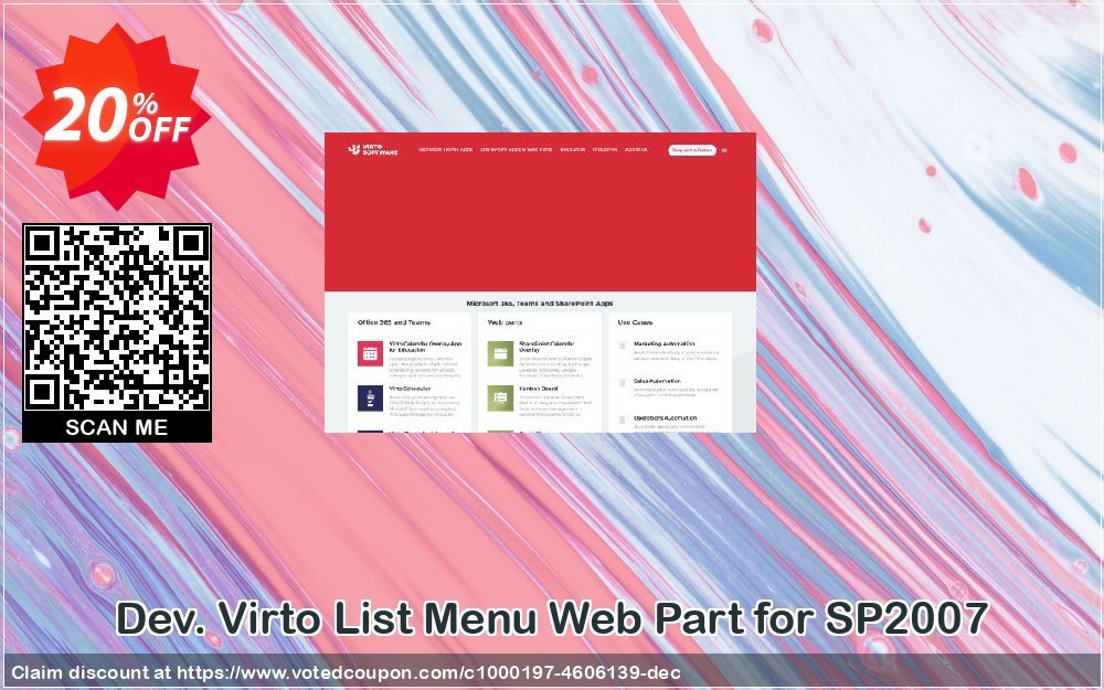 Dev. Virto List Menu Web Part for SP2007 Coupon, discount Dev. Virto List Menu Web Part for SP2007 stunning offer code 2024. Promotion: stunning offer code of Dev. Virto List Menu Web Part for SP2007 2024