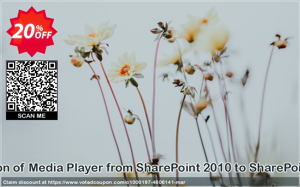 Migration of Media Player from SharePoint 2010 to SharePoint 2013 Coupon, discount Migration of Media Player from SharePoint 2010 to SharePoint 2013 imposing promo code 2024. Promotion: imposing promo code of Migration of Media Player from SharePoint 2010 to SharePoint 2013 2024