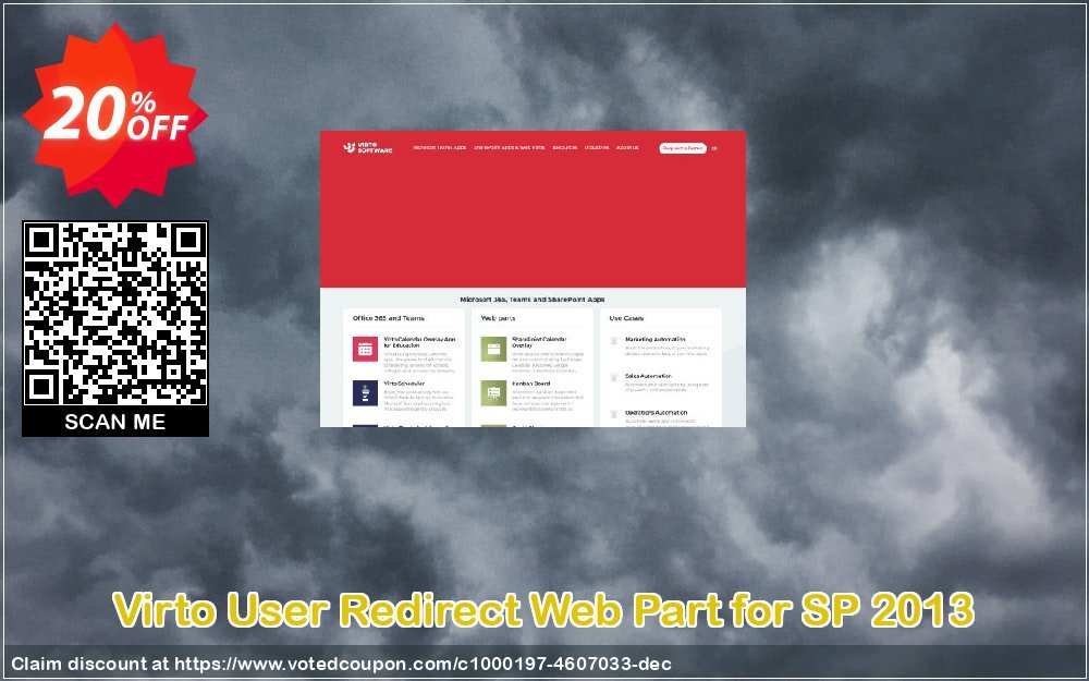 Virto User Redirect Web Part for SP 2013 Coupon, discount Virto User Redirect Web Part for SP 2013 awesome sales code 2024. Promotion: awesome sales code of Virto User Redirect Web Part for SP 2013 2024