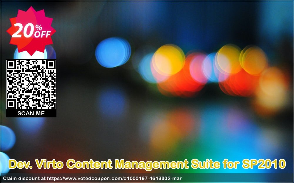 Dev. Virto Content Management Suite for SP2010 Coupon Code Apr 2024, 20% OFF - VotedCoupon