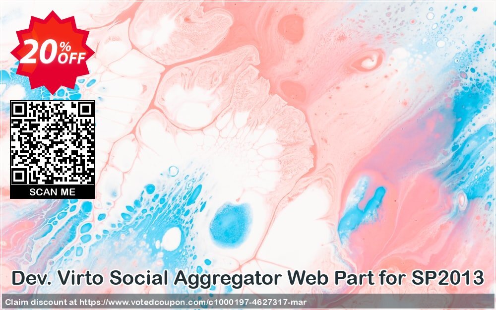 Dev. Virto Social Aggregator Web Part for SP2013 Coupon, discount Dev. Virto Social Aggregator Web Part for SP2013 special discounts code 2024. Promotion: special discounts code of Dev. Virto Social Aggregator Web Part for SP2013 2024