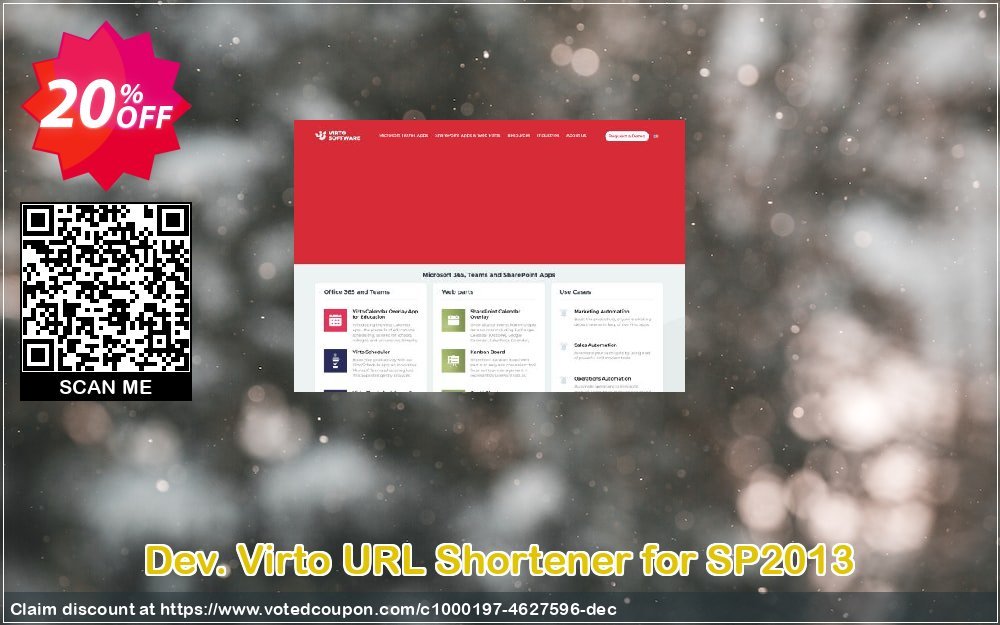 Dev. Virto URL Shortener for SP2013 Coupon, discount Dev. Virto URL Shortener for SP2013 wonderful promo code 2024. Promotion: wonderful promo code of Dev. Virto URL Shortener for SP2013 2024
