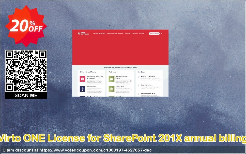 Virto ONE Plan for SharePoint 201X annual billing Coupon Code Apr 2024, 20% OFF - VotedCoupon