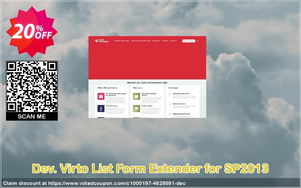 Dev. Virto List Form Extender for SP2013 Coupon, discount Dev. Virto List Form Extender for SP2013 impressive discounts code 2024. Promotion: impressive discounts code of Dev. Virto List Form Extender for SP2013 2024