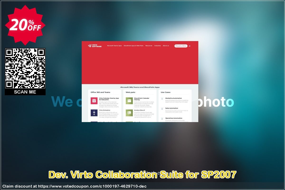 Dev. Virto Collaboration Suite for SP2007 Coupon, discount Dev. Virto Collaboration Suite for SP2007 exclusive promo code 2024. Promotion: exclusive promo code of Dev. Virto Collaboration Suite for SP2007 2024