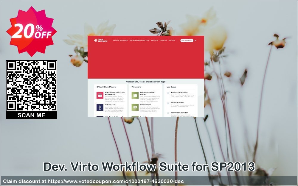 Dev. Virto Workflow Suite for SP2013 Coupon Code Apr 2024, 20% OFF - VotedCoupon