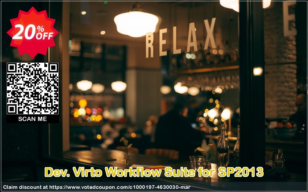 Dev. Virto Workflow Suite for SP2013 Coupon Code Apr 2024, 20% OFF - VotedCoupon