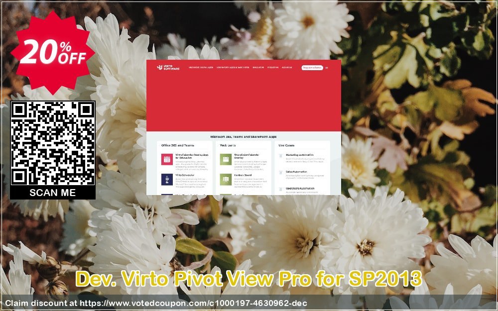 Dev. Virto Pivot View Pro for SP2013 Coupon, discount Dev. Virto Pivot View Pro for SP2013 fearsome discount code 2024. Promotion: fearsome discount code of Dev. Virto Pivot View Pro for SP2013 2024