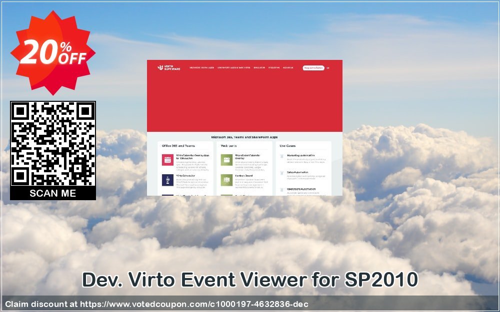 Dev. Virto Event Viewer for SP2010 Coupon Code Apr 2024, 20% OFF - VotedCoupon