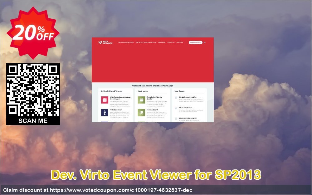 Dev. Virto Event Viewer for SP2013 Coupon, discount Dev. Virto Event Viewer for SP2013 special offer code 2024. Promotion: special offer code of Dev. Virto Event Viewer for SP2013 2024